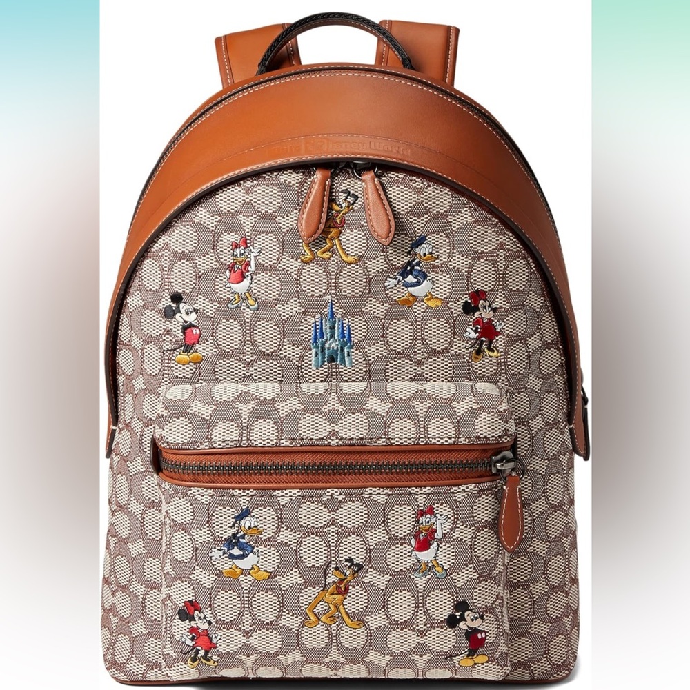 Coach x Disney Mickey & Friends embroidery characters backpack